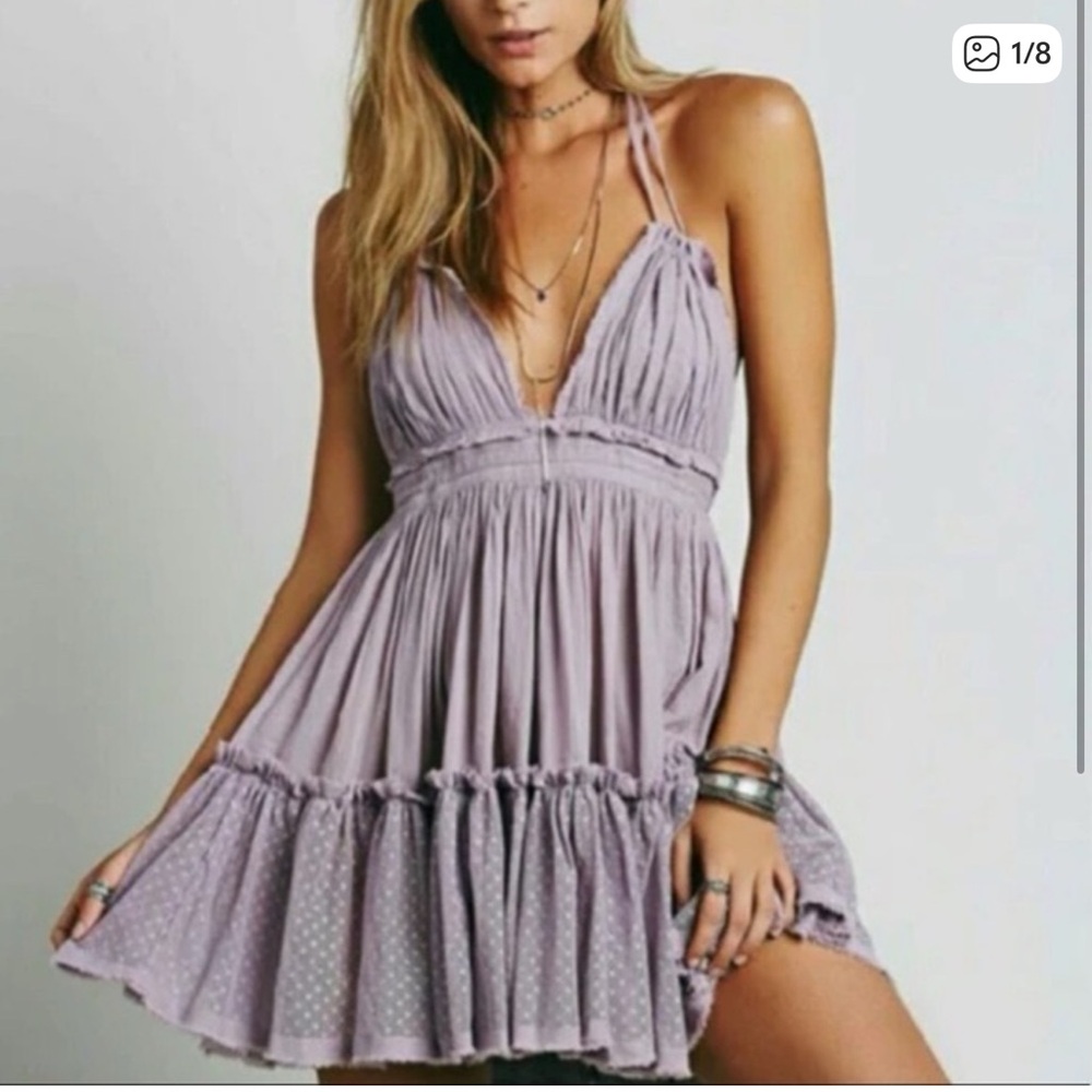 Zara Lavender Mini Dress